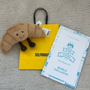 Selfridges exclusive croissant Jellycat